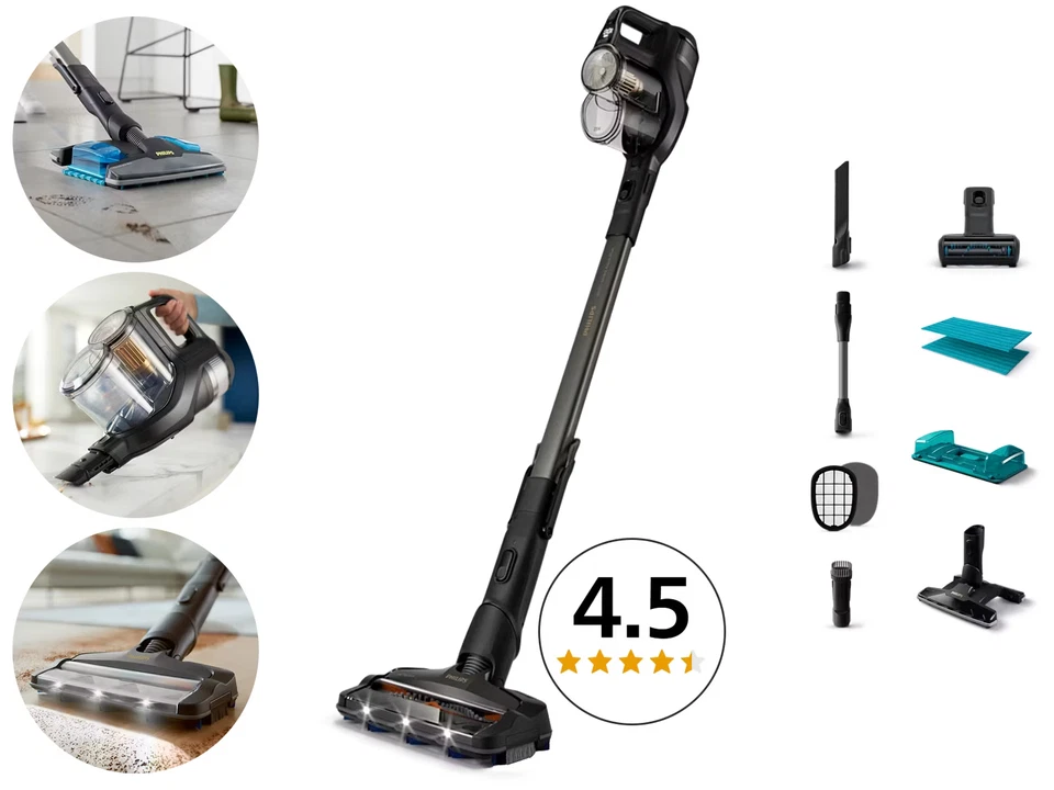 Philips XC8349/01 SpeedPro Max Aqua Plus Akku-Handstaubsauger Wischfunktion NEU - Bild 1 von 1