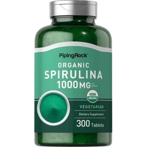 Piping Rock Organic Spirulina | 1000mg | 300 Tablets | Arthrospira Platensis ... - Picture 1 of 7