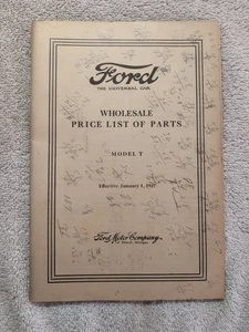 Lista de precios al por mayor original Ford Modelo T de piezas folleto Detroit MI 1927 - Imagen 1 de 7