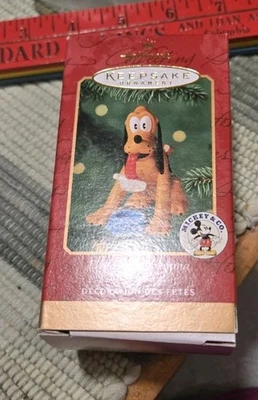  Novo Ornamento de Dilema para Prato de Cachorro Pluto Hallmark 2000 - Imagem 1 de 4