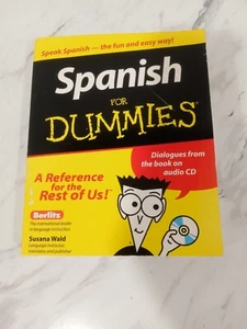 Spanish For Dummies By Susana Wald Book With CD - Picture 1 of 3
