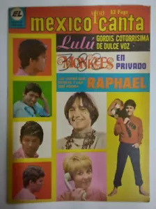 MEXICO CANTA #382 SEPTEMBER 1968, MEXICAN MAGAZINE, LULU/LOS MONKEES/RAPHAEL - Picture 1 of 10