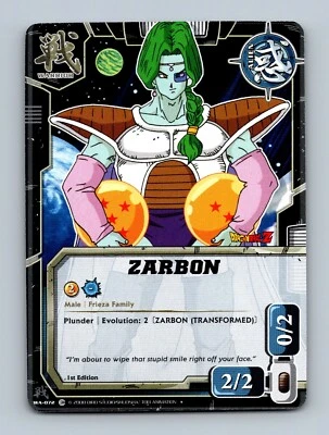 Dragon Ball CCG - Zarbon WA-072 - Bandai The Awakening 2008 DBZ - Image 1 of 2