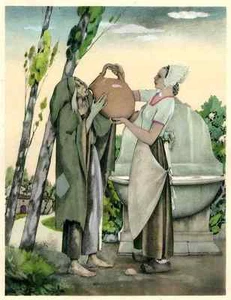Die FEEN - Frau HOLLE - Umberto BRUNELLESCHI Pochoircoloriert - Ch.PERRAULT - Picture 1 of 1