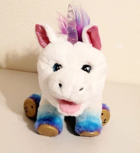 2018 Moose Little Live Pets RAINGLOW UNICORN Interactive Plush Works 11" - Picture 1 of 8