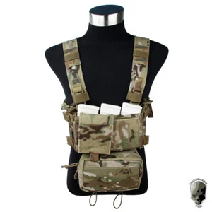 TMC Tactical Modular Chest Rig Micro Fight Chassis w/ 5.56 Mag Pouch Paintball - Picture 1 of 21