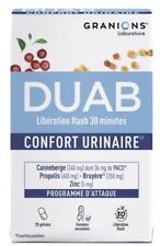 Granions DUAB confort urinaire féminin Cranberry zinc propolis bruyère