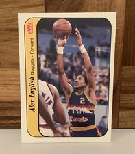 Alex English Denver Nuggets 1986 Fleer Basketball Sticker #4