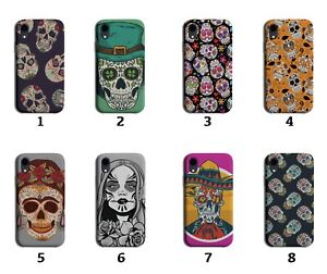 Sugar Skull Pattern Phone Case Cover Design Skulls Colourful Irish Mexican 8239 