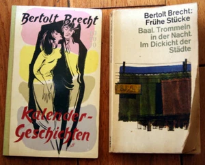 Kalender-Geschichten by Bertolt Brecht 1959 German Vintage Book + Fruhe Stucke - Picture 1 of 2