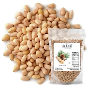 Raw Pine Nuts 16oz, Whole & Natural, Gluten & Peanut Free, Steam Pasteurized, fo - Picture 1 of 12