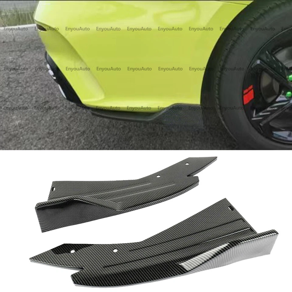 For Cadillac ATS XTS CTS SRX Rear Bumper lip Spoiler Splitter Diffuser  Carbon  - Imagem 1 de 4