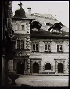 VINTAGE Magic Lantern Slide LUCERNE HISTORICAL MUSEUM C1930 PHOTO SWITZERLAND - Picture 1 of 2