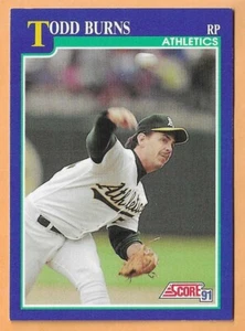 Todd Burns Oakland Athletics #41 - Score NM-MT 1991 - Bild 1 von 2