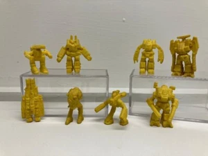 Set of 8 Keshi Robotech Macross  Erasers! mid 80's! Battletech Unseen! - Picture 1 of 4