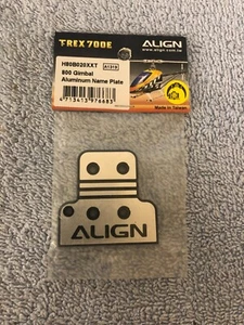 Placa de identificación de aluminio cardán Align G800 H80B020XXT - Imagen 1 de 2