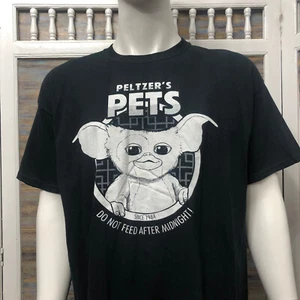 Gizmo T Shirt Peltzers Pets So Not Feed After Midnight Mens Size XL Black NWOT - Picture 1 of 10