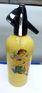 Vintage Yellow with 50s Babe Sparklets Soda Syphon, Bulb Cartridge Holder, - Picture 1 of 6