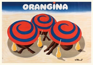 Orangina Beverage Light Vintage Food&Drink Poster - Picture 1 of 4
