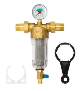 Wasserfilter Rückspülfilter mit Manometer Feinfilter 1" DN25 Filter ART. 350 - Bild 1 von 6