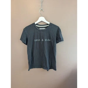 Sass & Bide Shirt Womens Small Beautiful & Obscure Goddess Midnight Tee Top - Picture 1 of 6