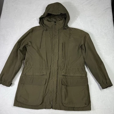 Vintage J Crew Jacket Mens Small Oarsman Hooded Utility Military Minimalist - Image 1 of 4