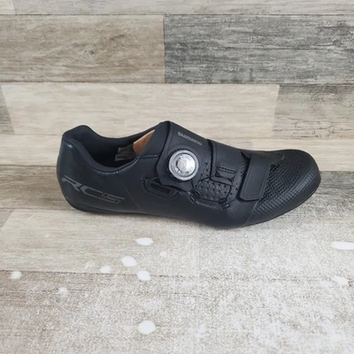 Zapatillas deportivas Shimano RC5 para hombre talla 8,3 3 pernos BOA negras para bicicleta de carretera Foto 1 de 4