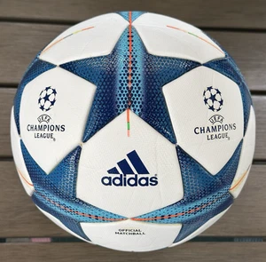 Adidas Finale 15 Official Match Ball Champions League Fußball weiß blau 5 gebraucht - Bild 1 von 15