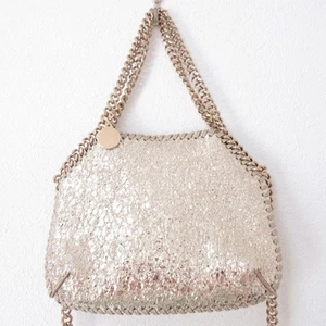 Stella Mccartney Mini Faravera 2Way Chain Bag Shoulder 700109 Champagne Gold Wom - Bild 1 von 10