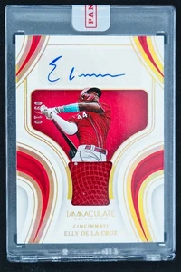 2023 Immaculate AUTO 09/10 GOLD Elly De La Cruz Encased Patch Glove IMS-DLC SP - Picture 1 of 3