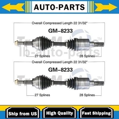 Eje CV delantero izquierdo derecho para Chevrolet Colorado 2X TrakMotive Foto 1 de 3