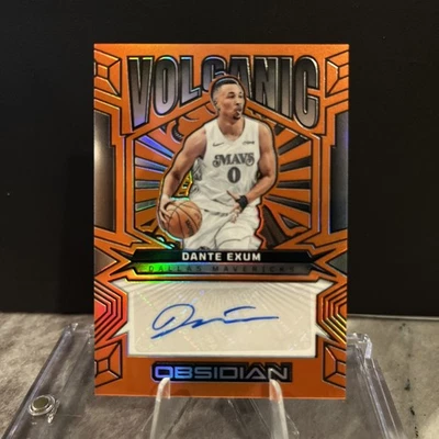 2024-25 Panini Obsidian Dante Exum Volcanic Auto Naranja Automático 95/99 Foto 1 de 2