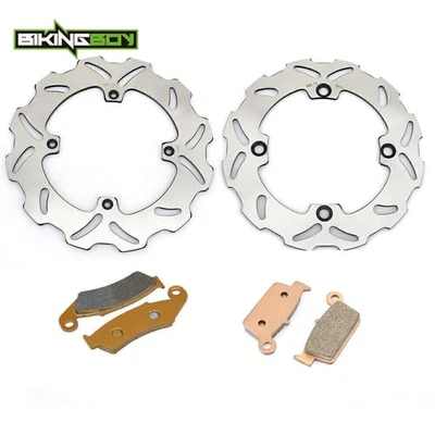 Rotores y pastillas de discos de freno para Honda CR125R CR250R CR250E CR500R CR500E 92 93 94 Foto 1 de 4