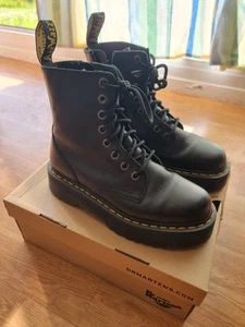 DR MARTENS AirWair Bottines noires plateforme JADON III Taille 39 EU - Imagen 1 de 7