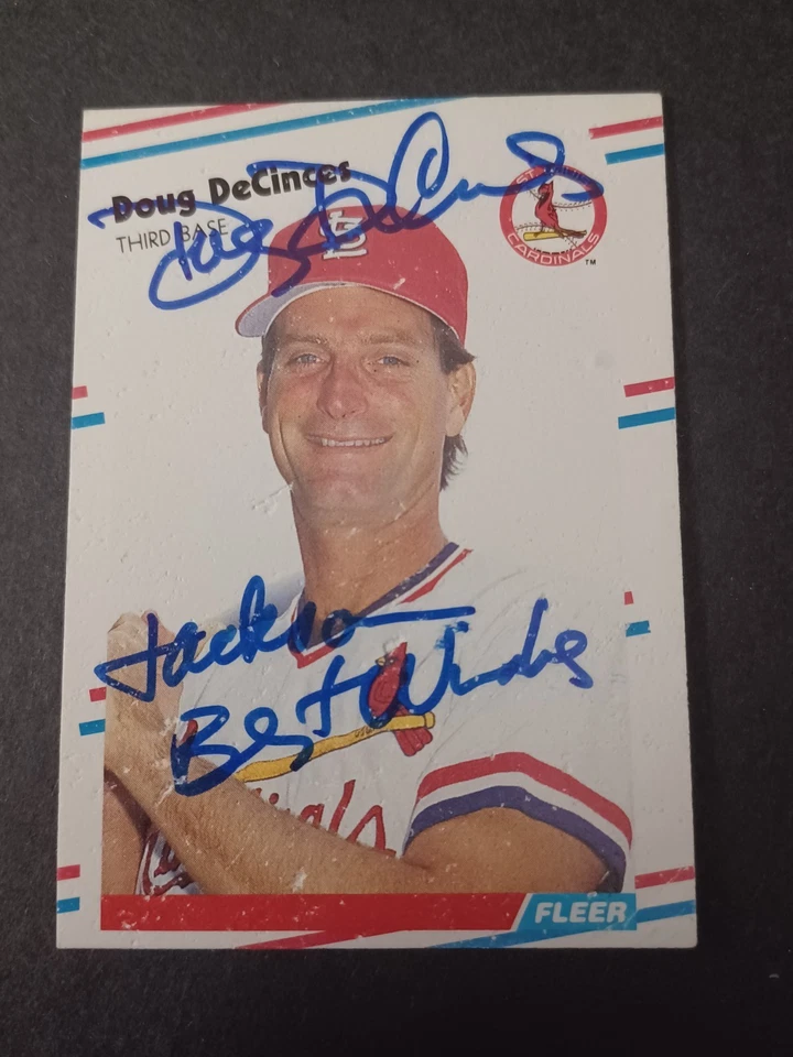 Doug DeCinces Signed 1988 Fleer - Cardinals - Autographed - B - Image 1 of 1