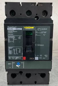 SQUARE D JDP36200TX jdl36200 INTERRUTTORE DI CIRCUITO 200 A 3P TMA 2000-1000 - Foto 1 di 7