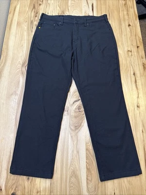 Мужские холщовые брюки CAT с флисовой подкладкой размер 40x32 новые с ценниками черные - Изображение 1 из 4