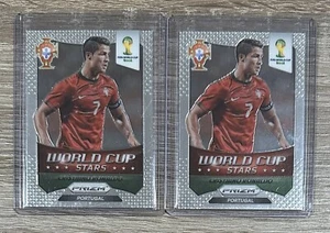 LOT (2) CRISTIANO RONALDO 2014-15 Panini Prizm World Cup Stars #28 - Picture 1 of 2