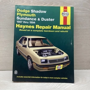 Manual de reparación Dodge Shadow Plymouth Sundance & Duster 87-94 Haynes # 30055 - Imagen 1 de 5