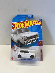 Honda N600 2022 Hot Wheels #141 Compact Kings Custom '70 blanco - Imagen 1 de 2