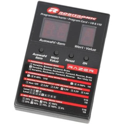 Robitronic Razer ten & eight Programmierbox Passend für (Modell (Modell-Regler): - Bild 1 von 4