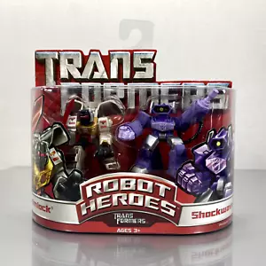 Transformers Robot Heroes GRIMLOCK & SHOCKWAVE 2-Pack Box G1 Generation 1 - Picture 1 of 6