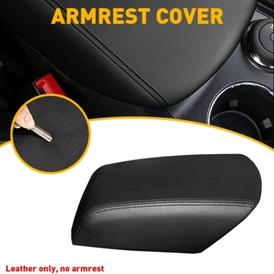 Se adapta a Ford Explorer 11-2018 cuero consola central reposabrazos tapa cubierta puntada negra Foto 1 de 4