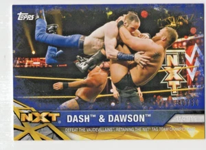 Dash & Dawson 2017 Topps WWE NXT Matches and Moments Blue #12 FTR Revival /50 - Picture 1 of 4
