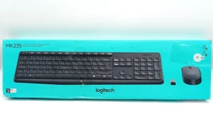 Logitech MK235 Tastatur-und-Maus-Set Kabellos - Schwarz QWERTY italienisch - Bild 1 von 4