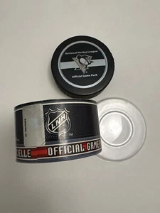 Pittsburgh Penguins Official Game Hockey Puck Licensed Product Package Inglasco - Picture 1 of 5