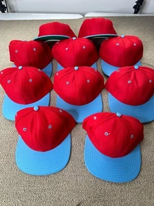 Lote de gorras en blanco New Era (10) gorra Snapback roja azul Oilers Expos M-L EE. UU. DE COLECCIÓN - Imagen 1 de 8