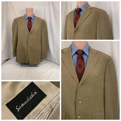 Samuelsohn Blazer 42R коричневый 3 кнопки супер 110 шерсти сделано Канада YGI Y1-731 - Изображение 1 из 4