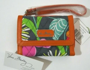 Vera Bradley JAZZY BLOOMS ANNIVERSARY WRISTLET Clutch WALLET Coin 4 PURSE NWT - Picture 1 of 4