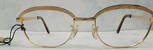Vintage GESTELL FRANKREICH WELLING Bügel Brille Brillengestell Gold 50/20 - Bild 1 von 7